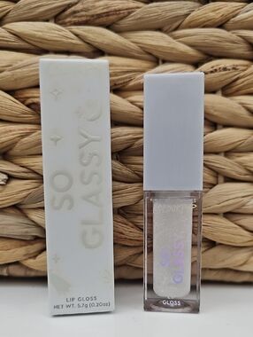 So Glassy Lip Gloss - Iridescent White Shimmer